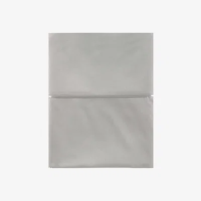 Amara Alexandre Turpault - Teophile Organic Cotton Sateen Flat Sheet - King/ Super King - Silver