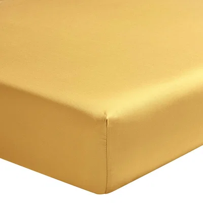 Amara Alexandre Turpault - Teophile Organic Cotton Sateen Fitted Sheet - Gold - Super King