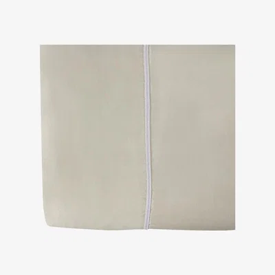 Amara Rivolta Carmignani - 100% Pure Silk Flat Sheet Set - White/Natural - Super King