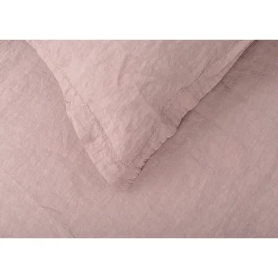 Heal's Heal's Washed Linen Dusky Pink Fitted Sheet Super King - Heal's UK Furniture