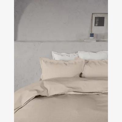 Marks & Spencer M&S X Fired Earth Pure Brushed Cotton Twill Deep Fitted Sheet - 6FT - Malm, Malm,Bamyan Blue,Charcoal,Garden Folly
