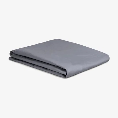 Made in Design Flat sheet 280 x 310 cm - / 280 x 310 cm - Washed cotton percale by Au Printemps Paris Grey