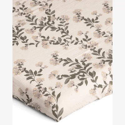 Nordic Nest Garbo&Friends Honeysuckle Muslin fitted sheet 180x200x30 cm