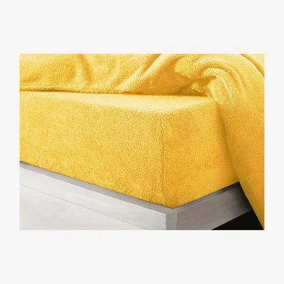 The Range Teddy Ochre Soft Cosy Thermal Fleece Fitted Sheet - Ochre / Superking