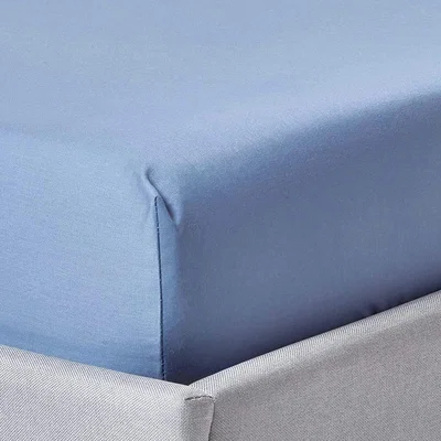 The Range 1000 Thread Count Egyptian Cotton Fitted Sheet - Air Force Blue / Superking