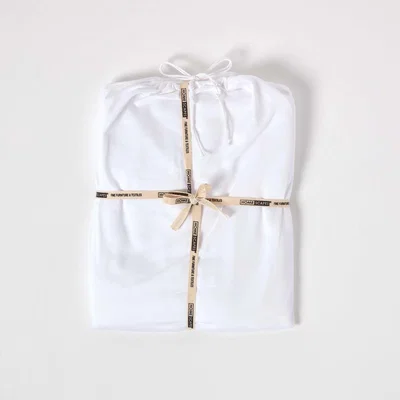The Range Organic Egyptian Cotton Fitted Sheet - White / Double