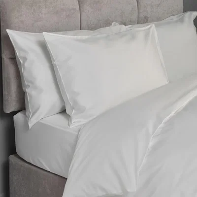 The Range Pure Indulgence 600 Thread Count Cotton Fitted Sheet - White / Superking
