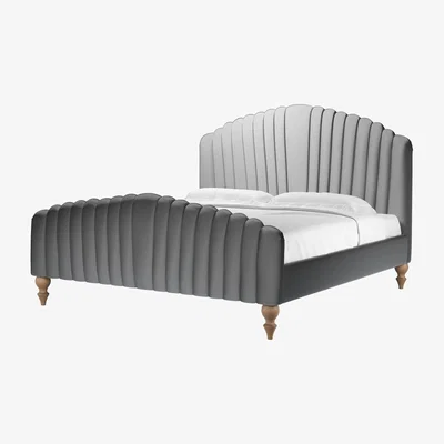 Sofa.com Bella Super King Bed in Ashford Textured Boucle - sofa.com