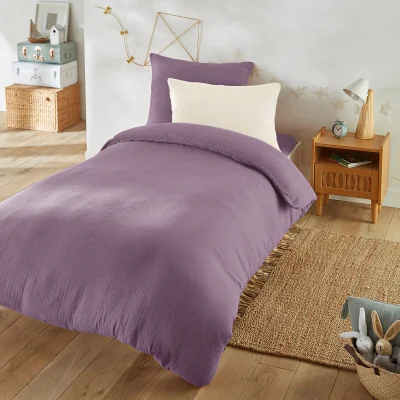 La Redoute Kumla Children's Plain Cotton Muslin Duvet Cover