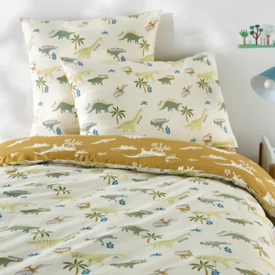 La Redoute Alnis Child's Dinosaur Print Organic Cotton Duvet Cover
