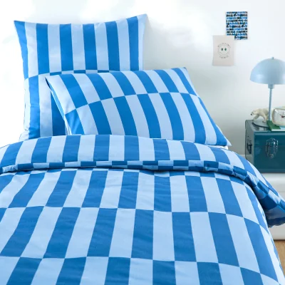 La Redoute Tabaka Blue Child's Duvet Cover in 50% Recycled Cotton