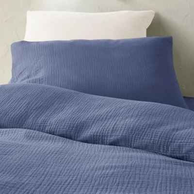 La Redoute Kumla Children's Plain Cotton Muslin Duvet Cover