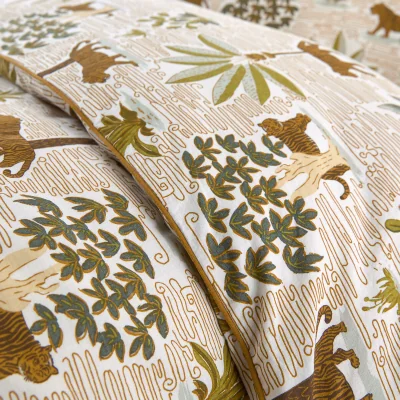 La Redoute Wila Child's Duvet Cover in Washed Cotton with Jungle Print