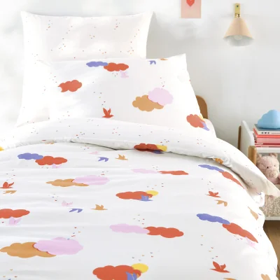 La Redoute Noki Cloud Print Organic Cotton Child's Duvet Cover