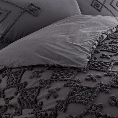 La Redoute Pintu Tufted 100% Cotton Duvet Cover