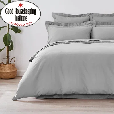 Dunelm Non Iron Slate Bedding Bundle - Double Slate (Grey)