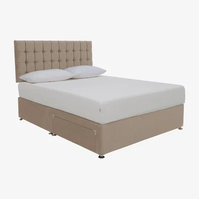 Furniture Village TEMPUR - Original Prime Divan Set - Double - Beige