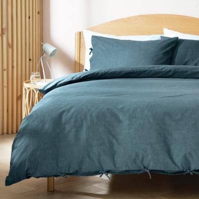 Habitat Habitat Herbalist Cotton Textured Blue Bedding Set - Double