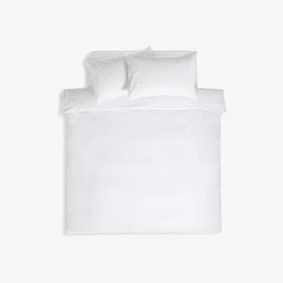 Habitat Habitat Tufted Spot White Bedding Set - Double