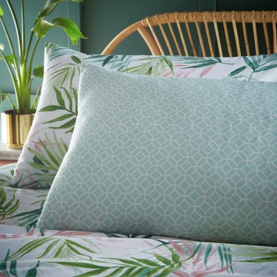 Habitat furn Bali Palm Green Bedding Set - Double