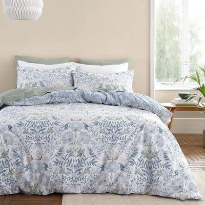 Habitat Bianca Cotton 200 TC Hedgerow Hopper Bedding Set - Double