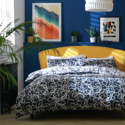Habitat Habitat Scribble Black & White Bedding Set - Double
