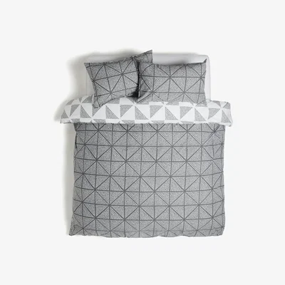 Habitat Habitat Stockholm Diamond Dash Grey Bedding Set - Double