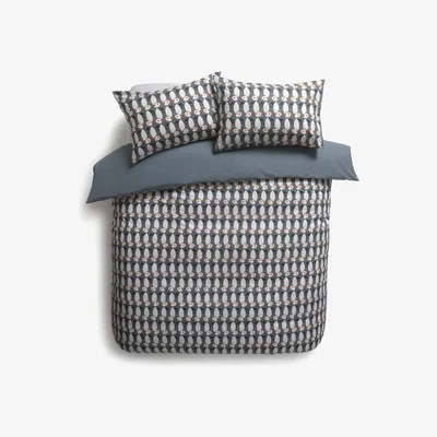 Habitat Habitat Christmas Penguins Repeat Bedding Set - Double