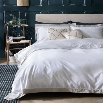 Habitat Habitat Cotton 180 TC Oxford Edge White Bedding Set- Double