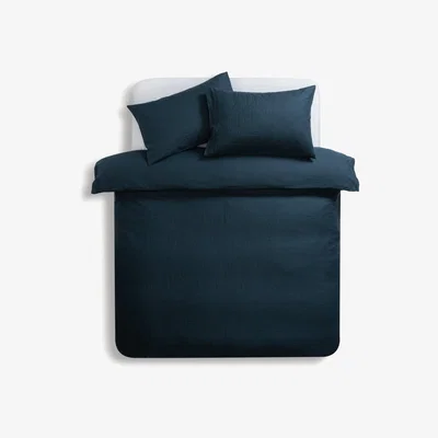 Habitat Habitat Linen Petrol Blue Bedding Set - Double