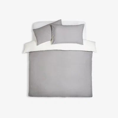 Habitat Habitat Easycare Two Tone White & Grey Bedding Set - Double