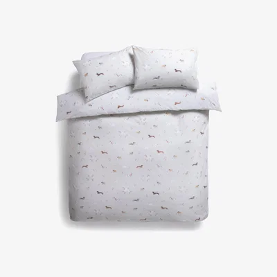 Habitat Habitat Christmas Dogs Bedding Set - Double