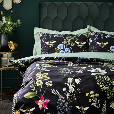 Habitat Wylder Midnight Bee Black Bedding Set - Double