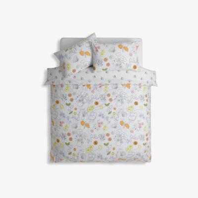 Habitat Habitat Illustration Print Multicolour Bedding Set - Double