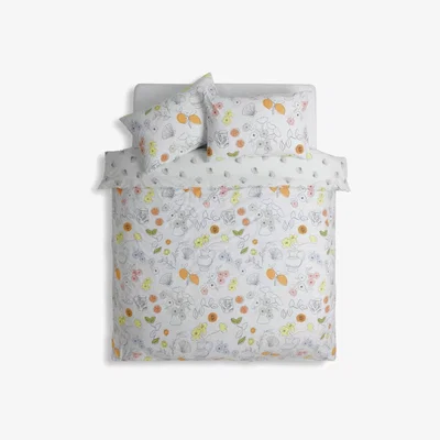 Habitat Habitat Illustration Print Multicolour Bedding Set - Double