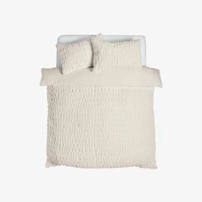 Habitat Habitat Fur Seersucker Bedding Set - Double