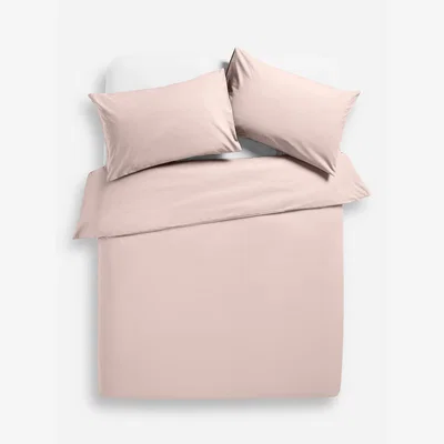 John Lewis John Lewis ANYDAY Pure Cotton Bedding Set, Double, White/Pink