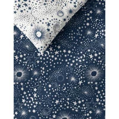 Marks & Spencer M&S Cotton Mix Constellation Bedding Set - DBL - Navy Mix, Navy Mix