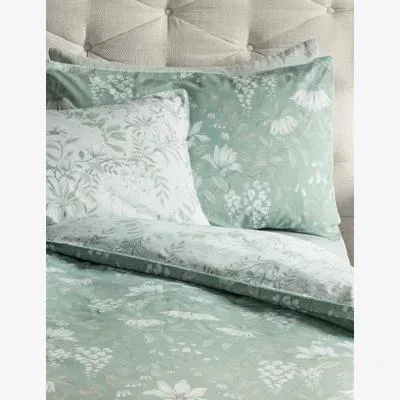 Marks & Spencer Laura Ashley Pure Cotton Sateen Parterre Bedding Set - SGL - Sage, Sage,Turquoise
