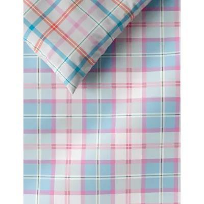 Marks & Spencer M&S Cotton Mix Checked Bedding Set - DBL - Pink Mix, Pink Mix