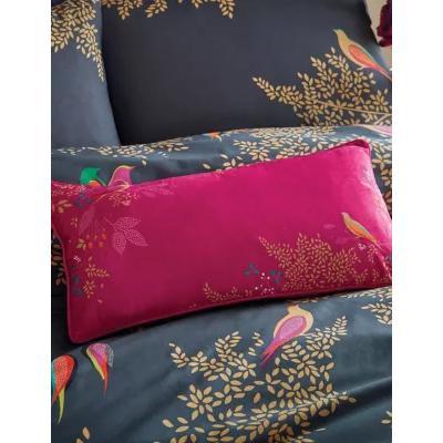 Marks & Spencer M&S Sara Miller Pure Cotton Smokey Birds Bedding Set - DBL - Navy Mix, Navy Mix