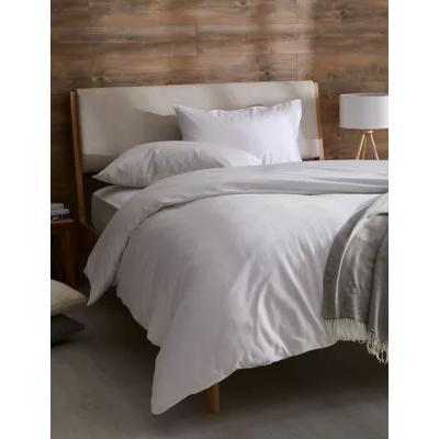 Marks & Spencer M&S Pure Brushed Cotton Bedding Set - DBL - White, White
