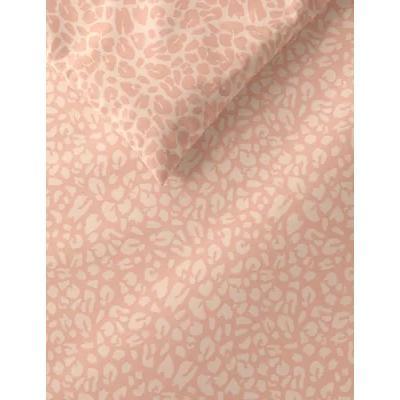 Marks & Spencer M&S Cotton Mix Leopard Bedding Set - DBL - Blush, Blush