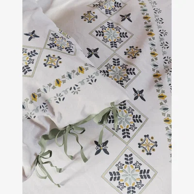 Marks & Spencer M&S X Fired Earth Acapulco Amaya Pure Cotton Bedding Set - SGL - Multi, Multi