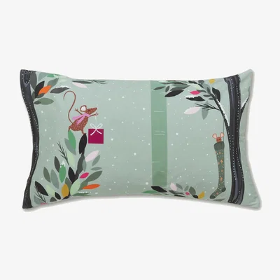 Marks & Spencer Sara Miller Pure Cotton Percale Woodland Tales Bedding Set - DBL - Dusted Mint, Dusted Mint