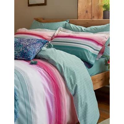 Marks & Spencer M&S Joules Pure Cotton Cotswold Stripe Bedding Set - DBL - Blue Mix, Blue Mix
