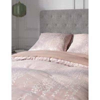Marks & Spencer M&S Cotton Rich Willow Jacquard Bedding Set - DBL - Champagne, Champagne