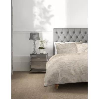 Marks & Spencer M&S Marble Metallic Jacquard Bedding Set - DBL - Champagne, Champagne