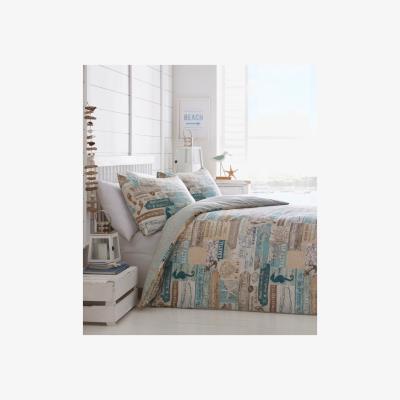 The Range Driftwood Duvet Cover and Pillowcase Set - Blue / Double