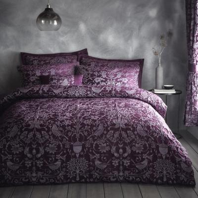 The Range Oak Tree Plum Duvet Set - Purple / Double